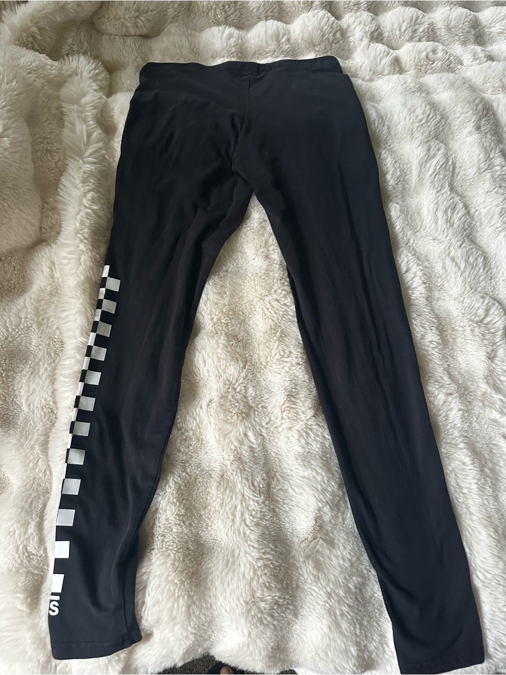 Vans women’s black leggings with side logo
